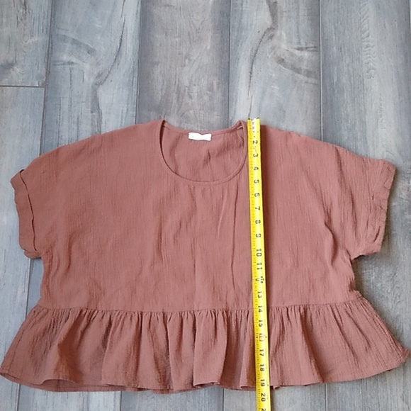 Böhme Crop Top Oversized with Ruffle Size S/M - Picture 5 of 9